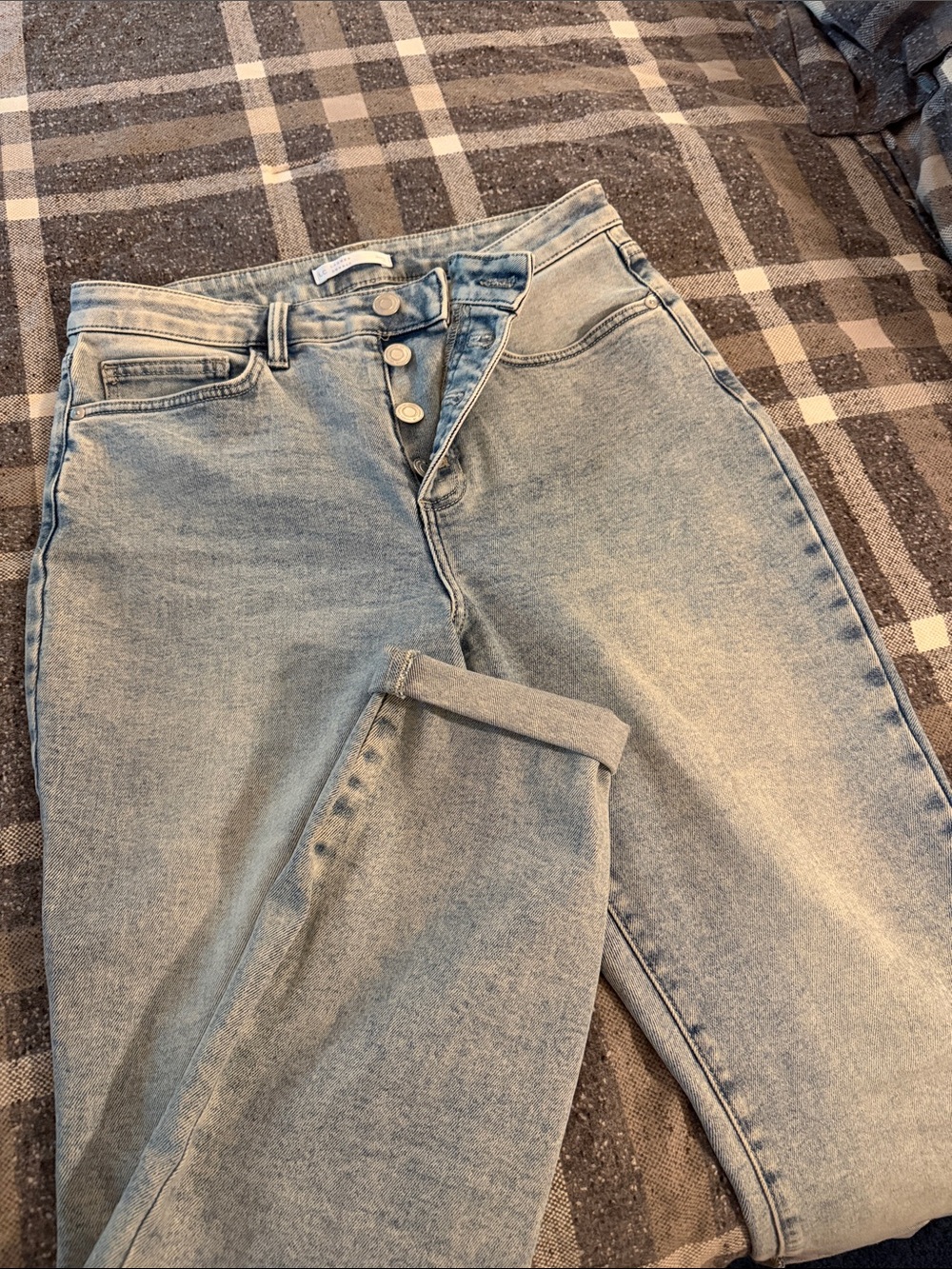 LC Lauren Conrad Light Blue High-Rise Skinny/Striaght Jeans